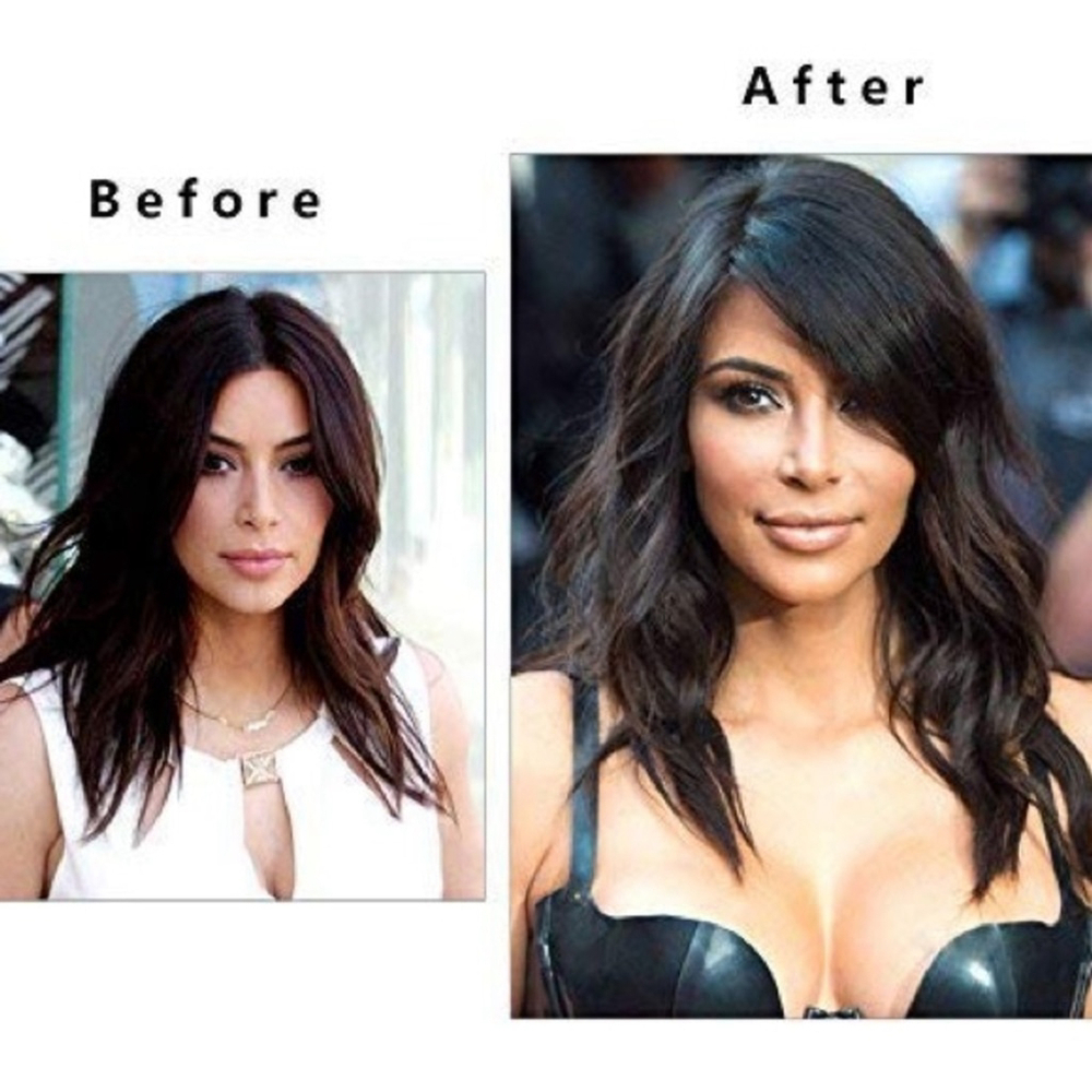 Synthetic Hairpieces False Clip-In Bangs